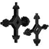 3-1PCS 4 In 1 Multi-function Universal Chuck Key Drill Drilling Holder Spanner Ratchet Socket Ring Combination Grip Star Wrench