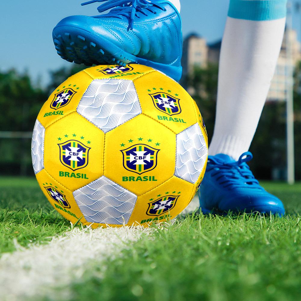 1 Stück Brasilianischer Fußballverband CBF Fußball Fußball Größe 5 Hallenfußball Mode Bunt Hinterhofspiel - Großartig für Sportfans Geschenk
