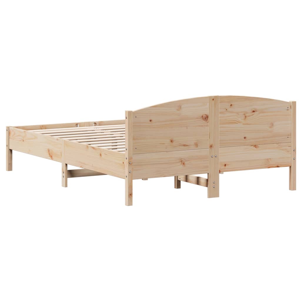 Solid Wood Bed Without Mattress 150 X 200 Cm Pine Wood
