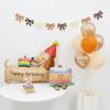 Cartoon Cake Shaped Balloons Children's Day Birthday Party Background Wall Atmosphere Decoration Layout Balloons
