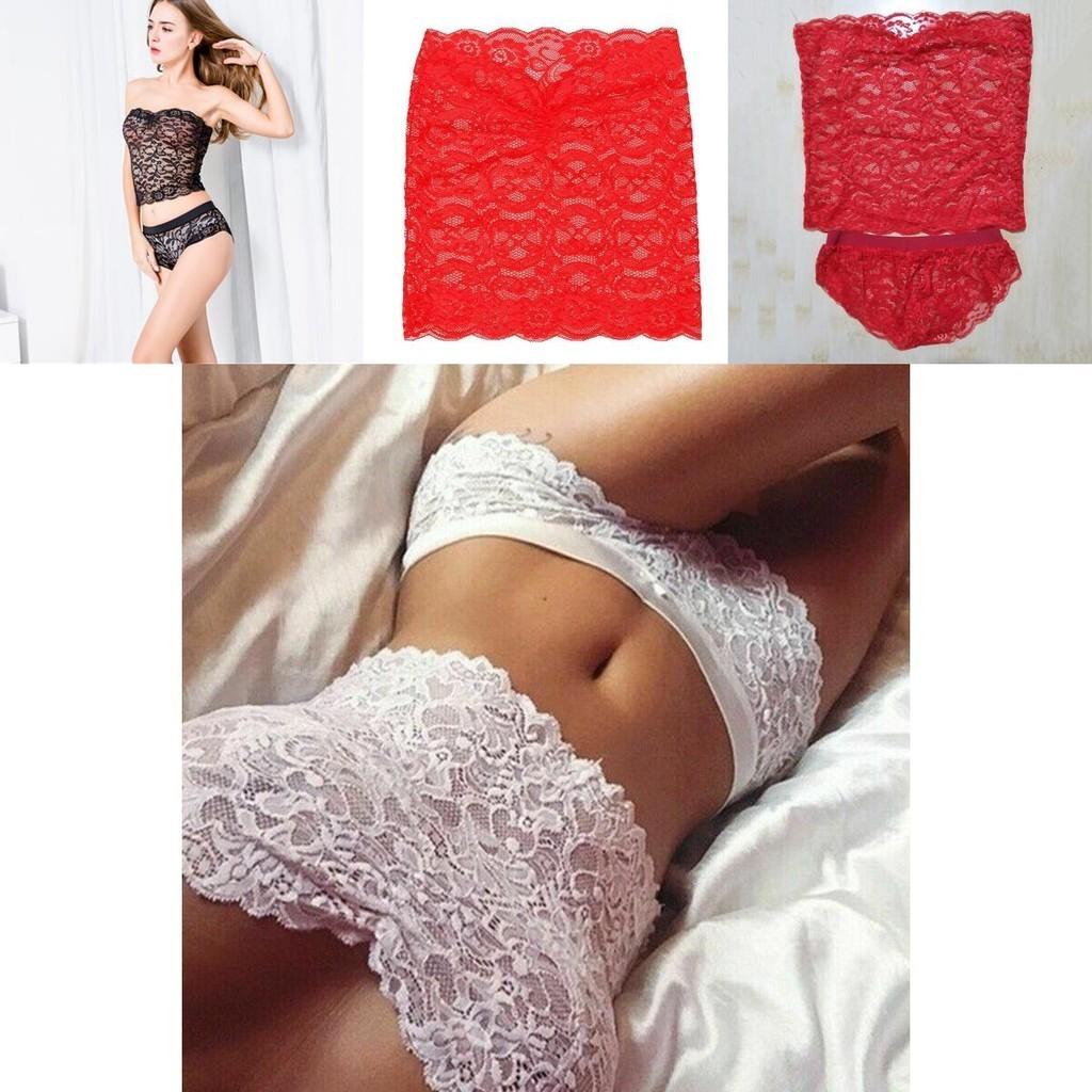 Dessous Sexy Damen Spitze Top BH Damen Tanga Unterwäsche Set Nachtwäsche Nachtwäsche