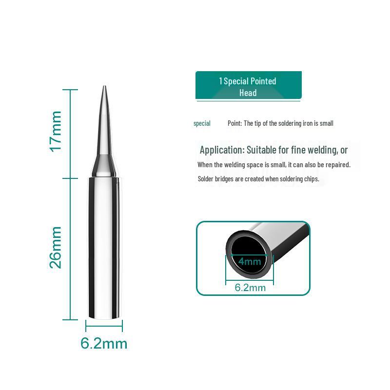 Anlixin 936A Lead-Free Bent Horseshoe Soldering Iron Tip for 937A Station
