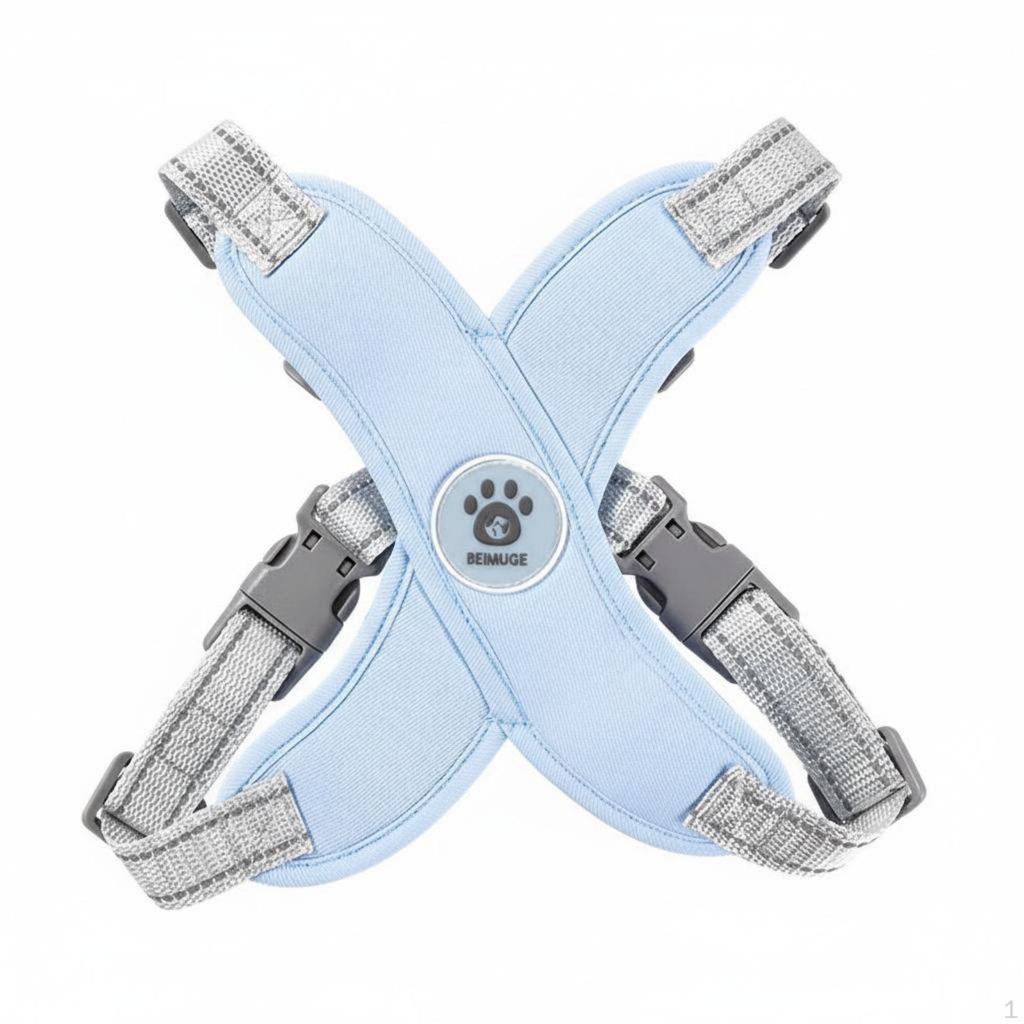 Dog Harness and Leash Set Sturdy Breathable Mesh Lightweight for Daily Use, Training,