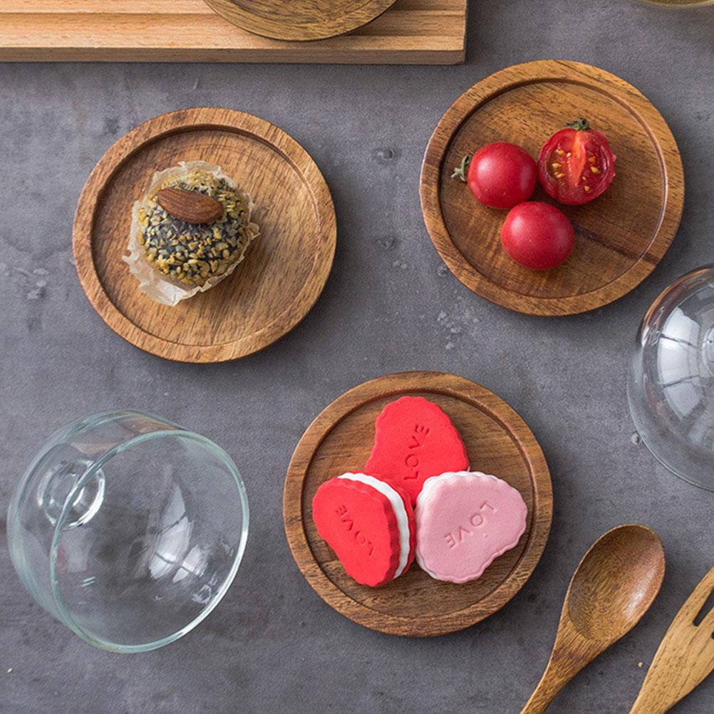 Vassoio con Coperchio in Vetro Espositore per Dolci Cupola per Torta Piatto Degustazione Mini con Server per Cibo Legno
