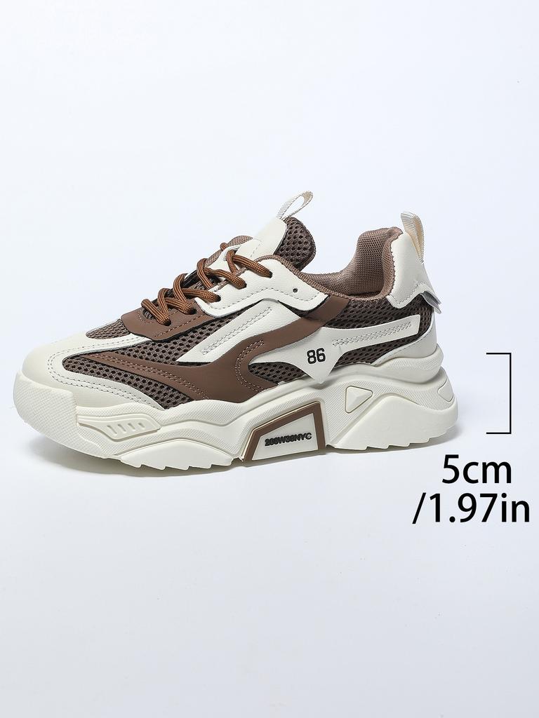 Hong Kong style dad shoes women ins tide street shooting Internet celebrities 2025 spring and autumn new versatile niche platform casual sports shoes