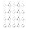 20PCS Earring Blanks Personality Hollow Out Stainless Steel DIY Earrings Trays for Jewelry Making DIY Craft