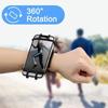 Porta telefono da polso Girevole a 360° Braccialetto Sportivo Universale Per Telefono Corsa Escursionismo Ciclismo Camminata Fascia da braccio Per 4.0-6.5 Pollici