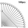 Stainless Steel Cocktail Picks Reusable Cleanable Cocktail Toothpicks Metal Skewers Cocktail Sticks for Drinks 4.3 Inch