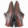 80s-90s Vintage FLORSHEIM Goodyear Welted Leather U-Tip Business Shoes Brown Wide 9.5 5E 27.5(USED)