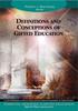 Βιβλίο Definitions and Conceptions of Giftedness