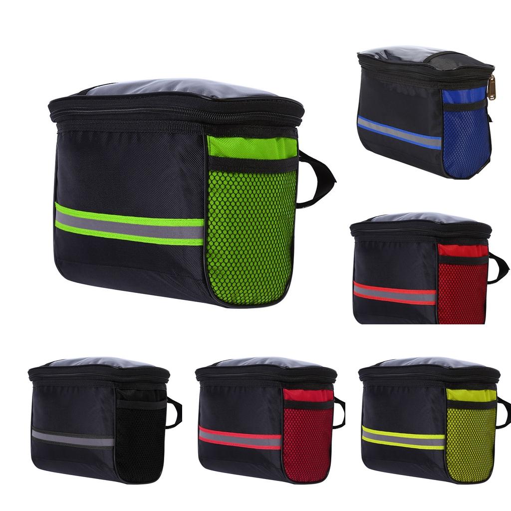 Bicycle Handlebar Bag Front Tube Storage Pouch Riding Travel Bike Bag Waterproof