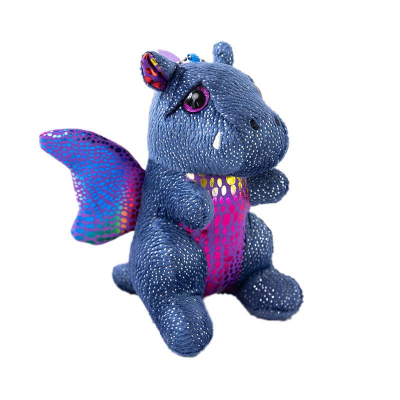 Adorable Plush Dinosaur Keychain Realistic Pterosaur Toy Gift With Bright Fabric