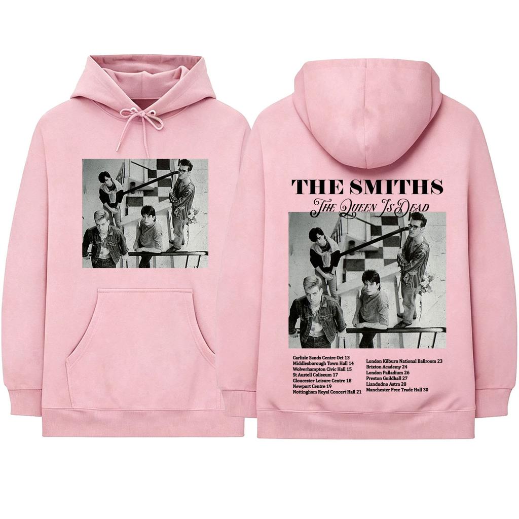 Rock Band The Smiths The Queen Is Dead Hoodies 1986 Tourdaten Morrissey Pullover Herren Damen Kleidung Sweatshirts Streetwear