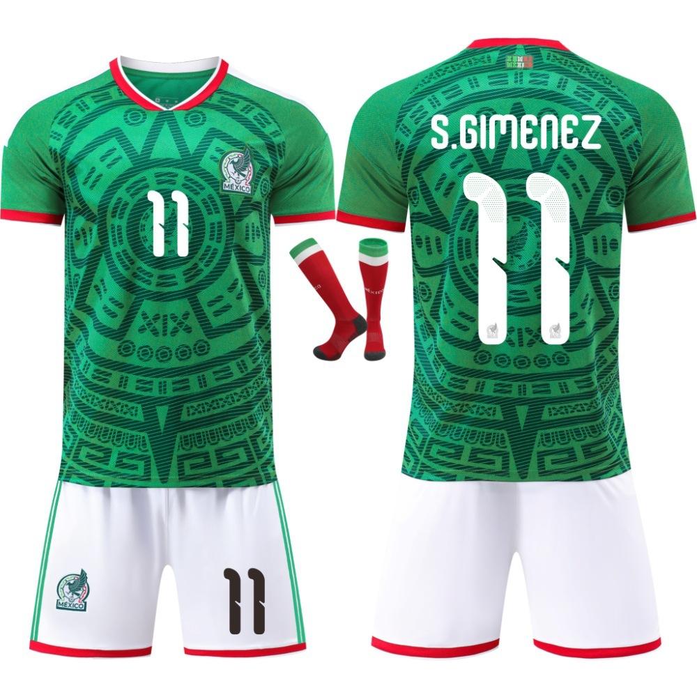 2627 Weltmeisterschaft Mexiko Heimtrikot Nr.. 4 9 Raul Nein. 11 Kinderanzug neues grenzüberschreitendes Fußballtrikot