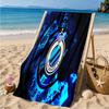 Golden Club Atletico Emblem Beach Towel Microfiber Beach Towel, Lightweight and Quick-Dry, for Summer Travel, Swimming Pool Fan Birthday Gift