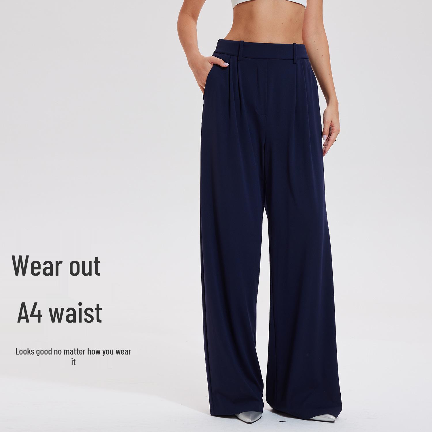 

Women s Fashionable Loose-Fit Yoga Trousers: Breathable, Drapey, Slimming, Wide-Leg Style Extra Large