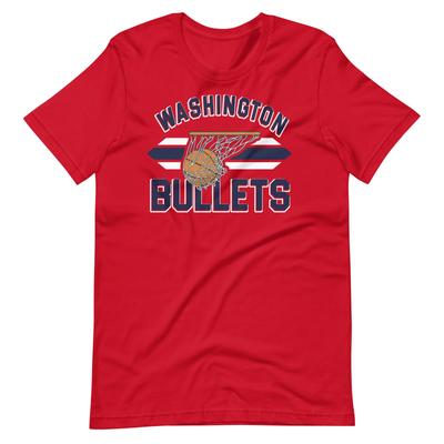 Washington Bullets Vintage Retro Graphic Tee Shirt Unisex T-shirt