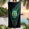 Asciugamano da Spiaggia Sporting CP FC Stampa Asciugatura Rapida Microfibra Assorbente Portatile da Viaggio Asciugamano da Nuoto