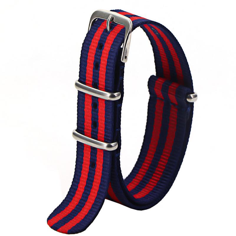 Sport Nylon Watch Band for Women&Men Watch Strap 18mm 20mm 22mm Army Sport Strap Fabric Nylon Watchband Buckle Belt