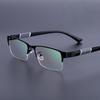 Kurzsichtigkeitsbrille Blaulichtfilter Business Halbrandbrille Lässig Herren Anti-Blaulicht Kurzsichtigkeitsbrille Dioptrien 0 bis -6.0