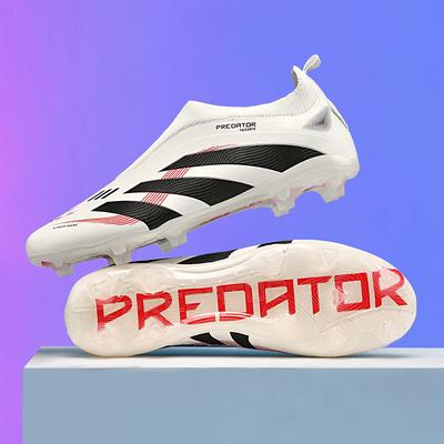 Jinjiang Lace-free Youth Spike Broken Nail Football Shoes Student Outdoor Grass Sneakers Professional Game Training Shoes
