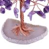 Mini Crystal Money Tree Copper Wire Wrapped Agate Slice Base Healing Gemstone Yoga Feng Shui Trees Home Decor A Easy Install
