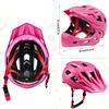 Kids Detachable Full Helmet, Lightweight Breathable EPS Safety Helmet for Bicycle Cycling Skateboarding Scooter Outdoor Sports