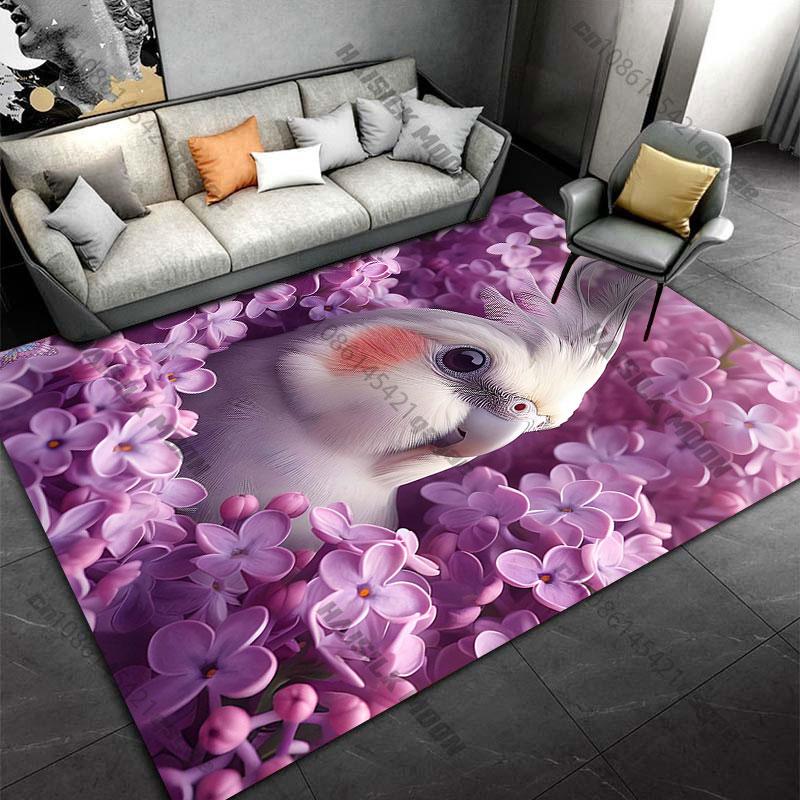 Colorful cartoon birdscarpet Yoga living room room decor children's crawling mat doormat area rug games floor mat