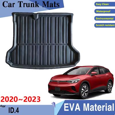Car Trunk Mats EVA Material for Volkswagen ID 4 Accessories VW ID4 ID4X ~ Car Trunk Mats Trunk Rear Pad Accessories