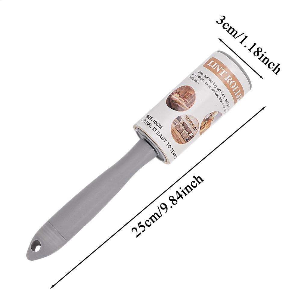 

Надлипкий ролик для чищення від ворсу Видалювач шерсті тварин Щітка для чищення одягу Відривний паперовий ролик Липкий ролик Одяг Килими коричневий