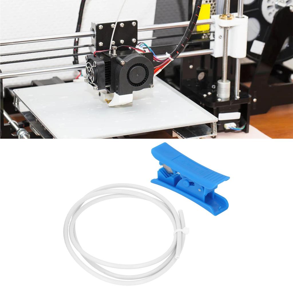3D Printer PTFE Tube 3 Meter Heat Resistant 3D Printer Accessories Kit with Tube Cutter for 1.75mm Filament