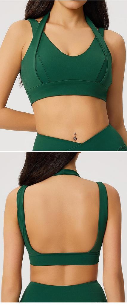 Women's Cross-Border Yoga and Fitness Sports Vest with Removable Bra