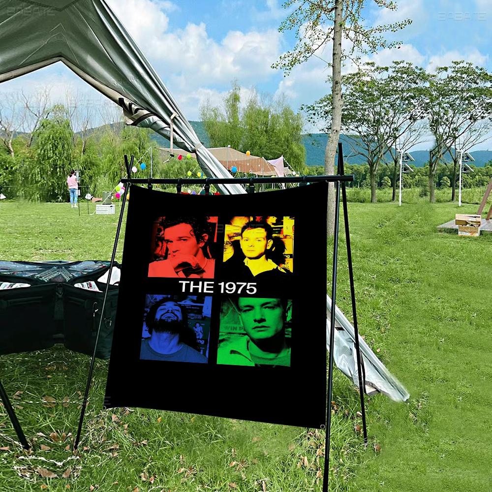 1975 RRock BBand  Flag Banner INS Style Outdoor Party Decoration Atmosphere Whitepaper Poster HD  Wall Art Study Room