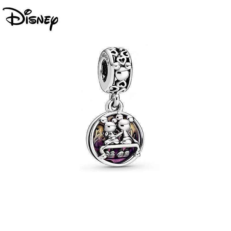 925 Silver Pendant Mickey Winnie Cute Series Charms Beads Fit Bracelet Necklace Women DIY Festival Luxury Jewelry Gifts