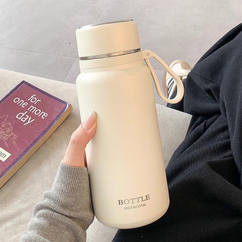 Japanese Premium Water Bottle for Women, New Stylish Large-Capacity Thermos Cup for Men, Simple Design for Students, Special Cup for School Use