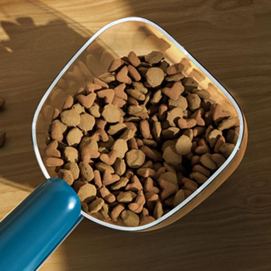 Lingură pentru hrană de câini cu măsurare precisă, lingură pentru hrană de pisici cu funcție dublă, capacitate 1 cană, lingură de măsurare pentru hrana animalelor de companie, pentru hrănirea animalelor de companie