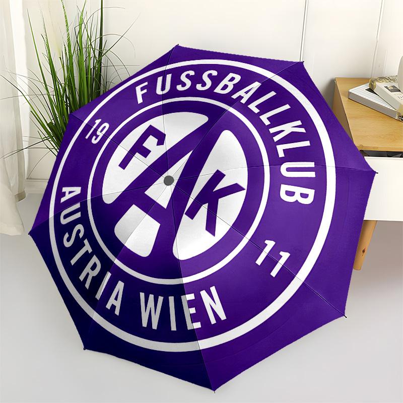 Austria Wien, Football Club Automatic Opening and Closing, 8 rib Structure Portable Umbrella, Suitable for Men and Women in All Seasons Per