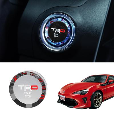LUMIMAN Toyota Νέο TRD Αυτοκίνητο Διακόπτης Εκκίνησης με Κουμπί Κάλυμμα Εκκίνησης Κινητήρα Κρυστάλλου Κάλυμμα Κουμπιού Εκκίνησης Εσωτερικά Μέρη Διακόσμηση Κρυστάλλινο Στυλ Αποκλειστικός Σχεδιασμός
