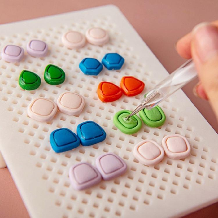 Clay Earring Drying Rack Manual Positioning Bracket for Hole Alignment Quick Drying and Compact Storage