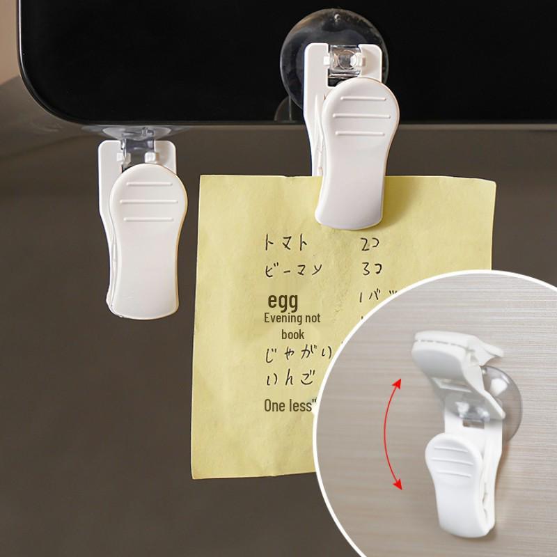 Versatile Suction Cup Clips for Photos, Receipts, and Messages