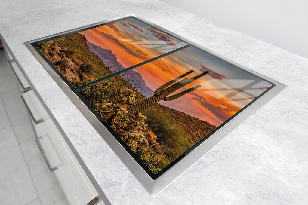 SZKLANA PŁYTA OCHRONNA DO KUCHNI 2x35x52 GÓRY