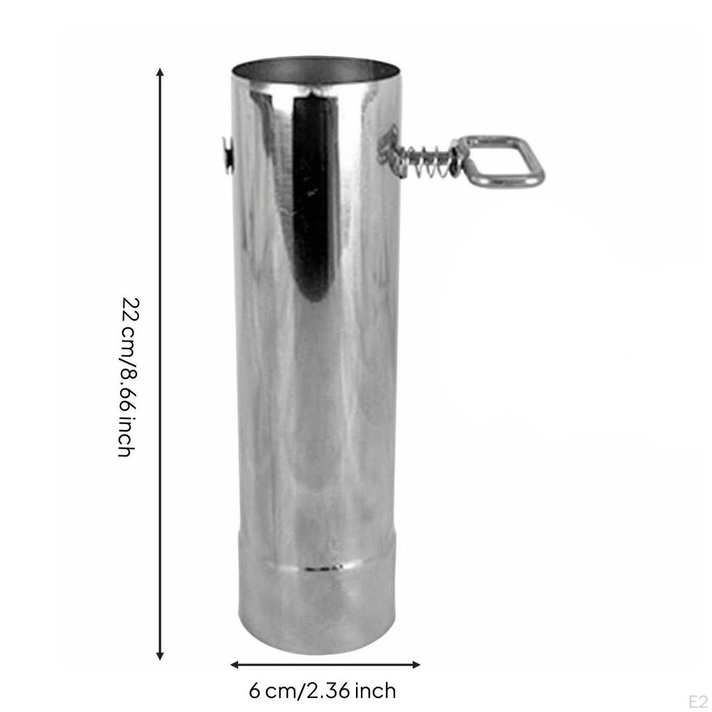 Heater Chimney Pipe with Handle Compact Tent Cylindrical for Campers