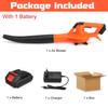 3000W Portable Cordless Leaf Blower High-Power Snow Blower 8VF Electric Air Blower Rechargeable Leaf Blower With Battery