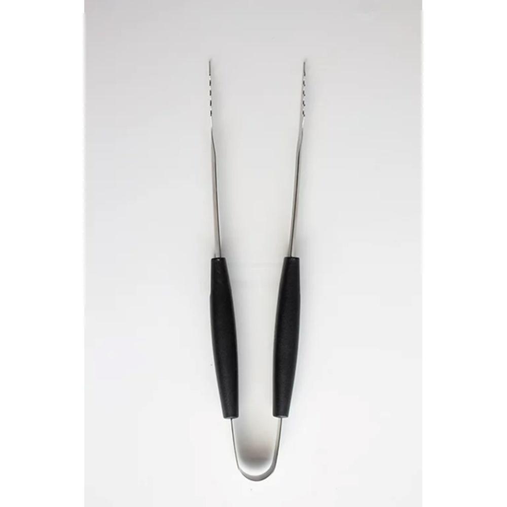 3 Piece Stainless Steel BBQ Grill Set Fork Tongs Spatula Durable Non Slip Handles Perfect Summer Cookouts