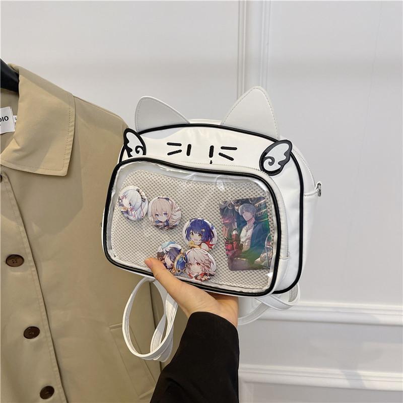 Japanese Kawaii Ita Bag for Women New Transparent Backpack Large Capacity School Bag for JK Students