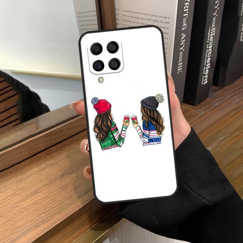 Best Friends BFF Matching Case For Samsung Galaxy M13 M53 M51 M31 M11 M14 M34 M54 M12 M32 M52 M16 M36 M56 M15 M35 M55