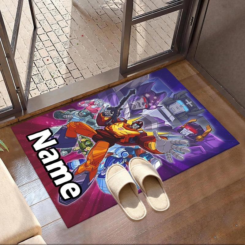 Custom Name Personalized American Science Print Carpet, Versatile Home Decor Rug, for Playroom, Apartment, Balcony, Entryway, Hallway Gift