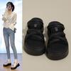 Summer new thick-soled daily home out casual women wear sandals one-word with skirt cool slippers