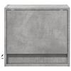 Wall Mounted Nightstands with LED Lights 2 pcs Concrete Grey