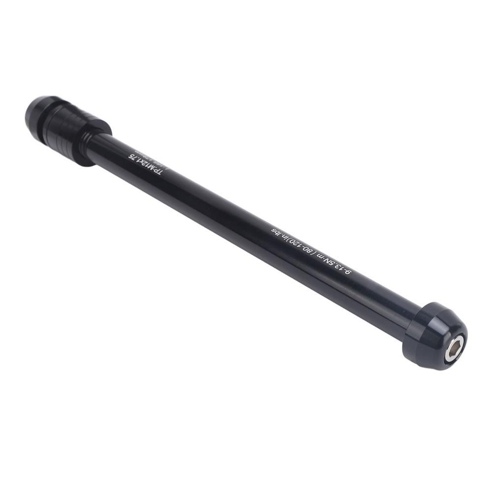 Black Bicycle Thru Axle Aluminum Alloy Thru Axle Adapter  Cycling Accessories